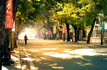 August is the transitional season in Hanoi