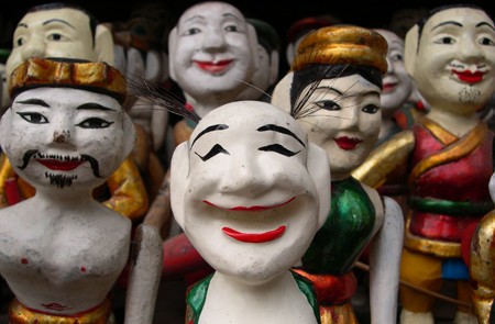 Traditional water puppets