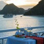 Romantic Dining on the sundeck, V Spirit Cruise