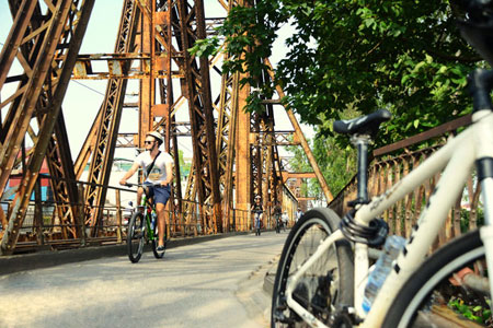 Biking in Hanoi