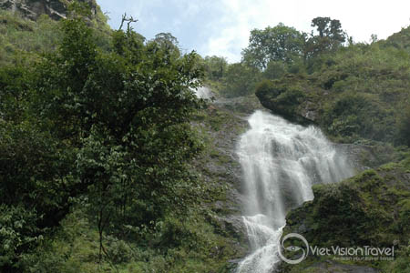 Beautiful Silver Waterfall Sapa