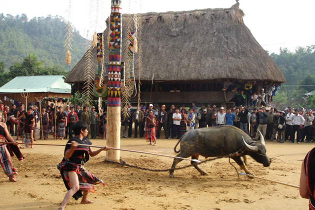 A tradition festival of ethnic community in Ngoi Tu cultural Village