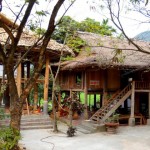 Ethnic house on stilt in Mai Chau