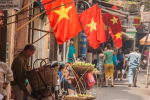 Hanoi old quarter in the Independence Day