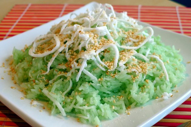 Coconut Pandan Sticky Rice