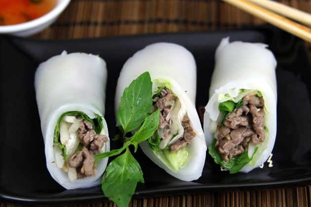 Rolled rice noodles - Pho cuon