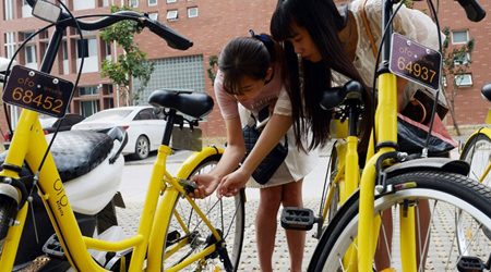 Renting bike in Hanoi