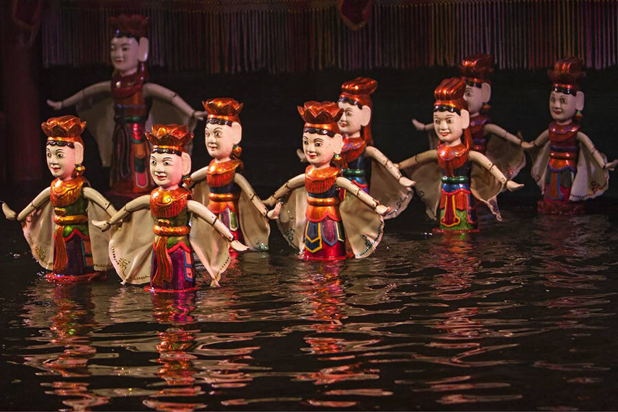 Water Puppet show - My Hanoi Tours
