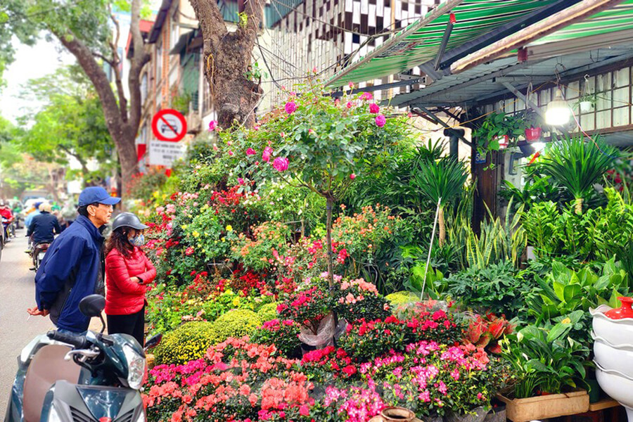 Hoang Hoa Tham Flowers Market